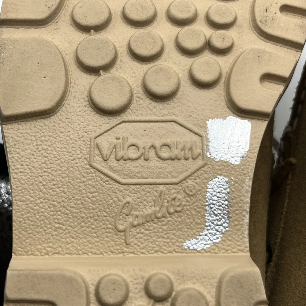 Rhodes Shoes Mens 9 Tan Suede Vibram Gumlite Moc Toe Boat Deck Casual Huckberry